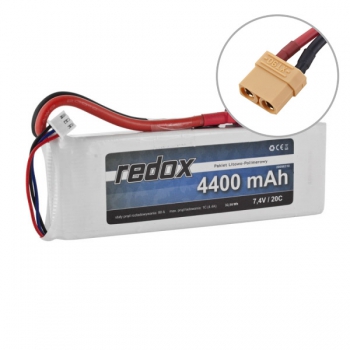 Redox 4400mAh 7,4V 20C - LiPo-Pack
